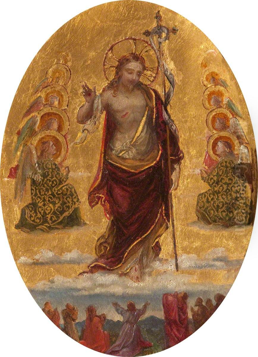 The Risen Christ (The Ascension) Oil Painting by Rebecca Dulcibella Orpen
