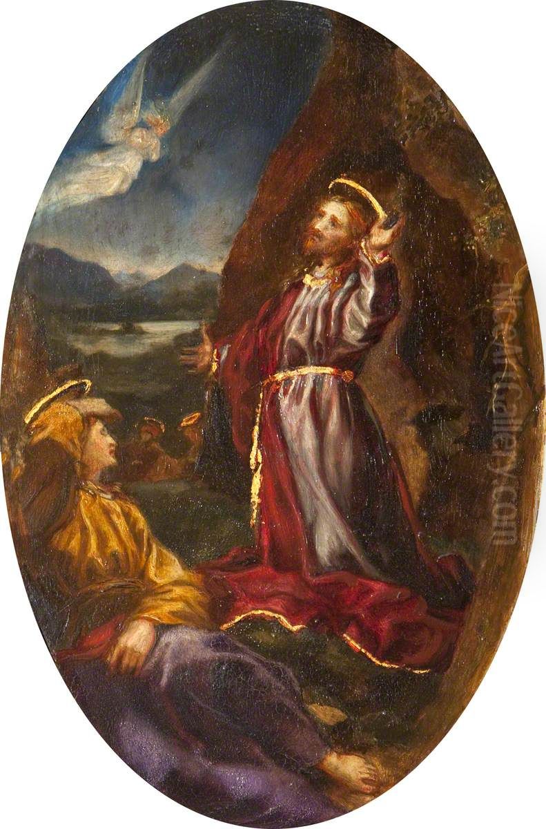 The Agony in the Garden Oil Painting by Rebecca Dulcibella Orpen