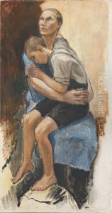 Woman with a Barefoot Boy Woman with a Barefoot Boy