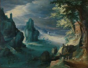 Ships at a rocky coast