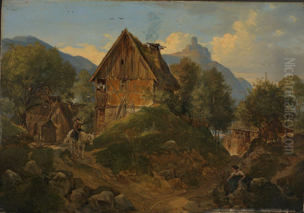 Painting Oil Painting by Ludwig Richter