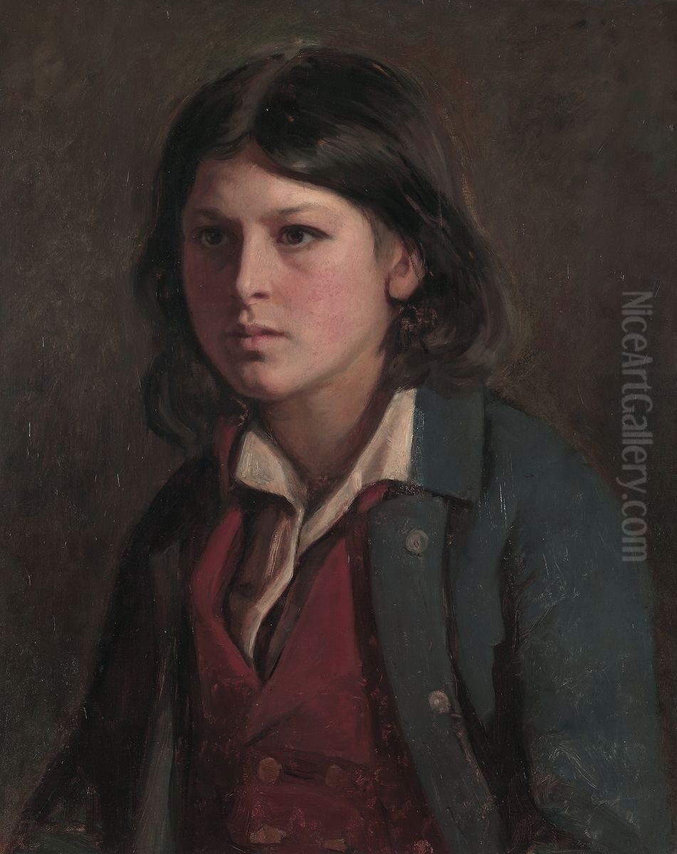 Studiehode Oil Painting by Sofie Ribbing