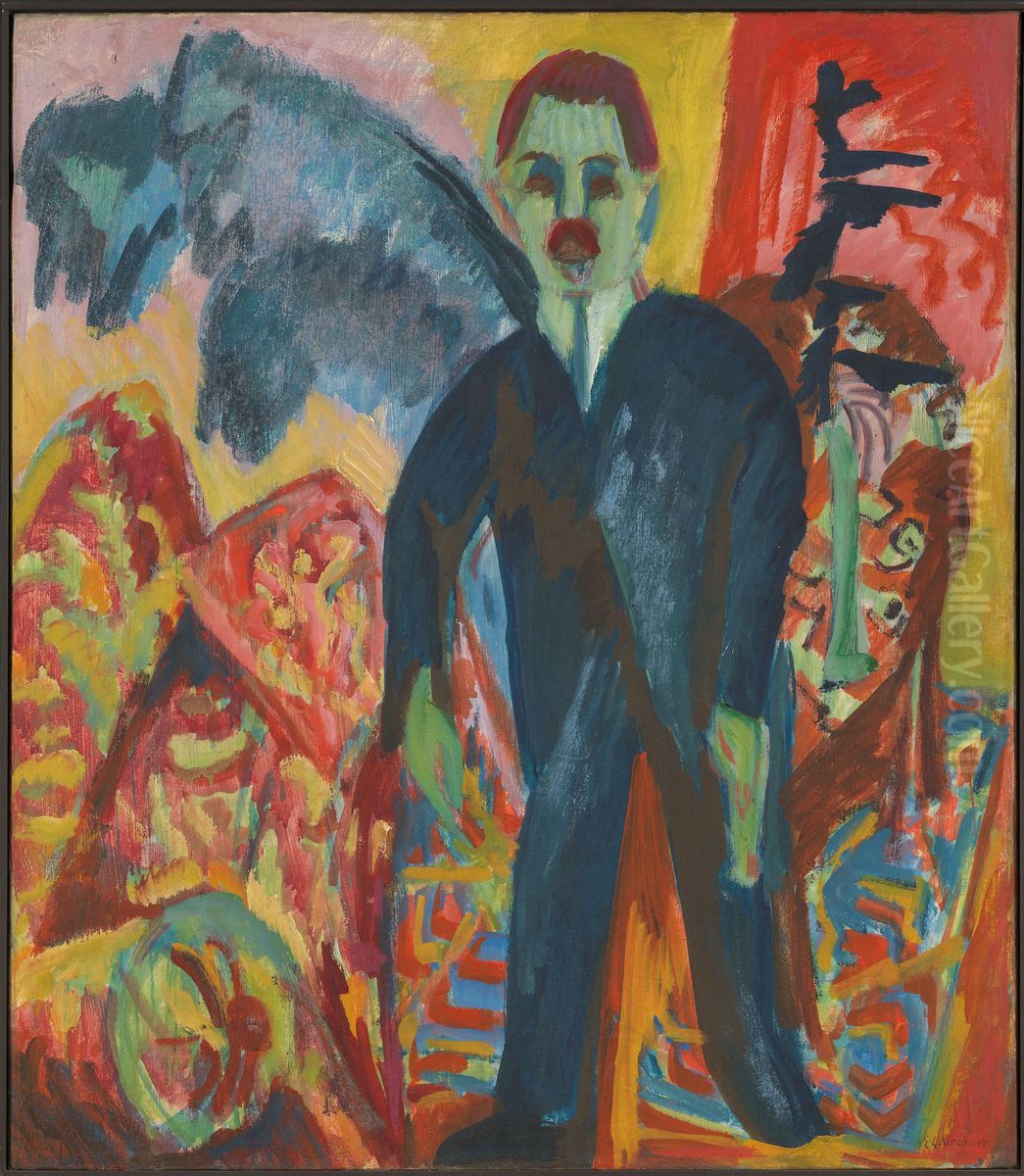 The Nurse Oil Painting by Ernst Ludwig Kirchner