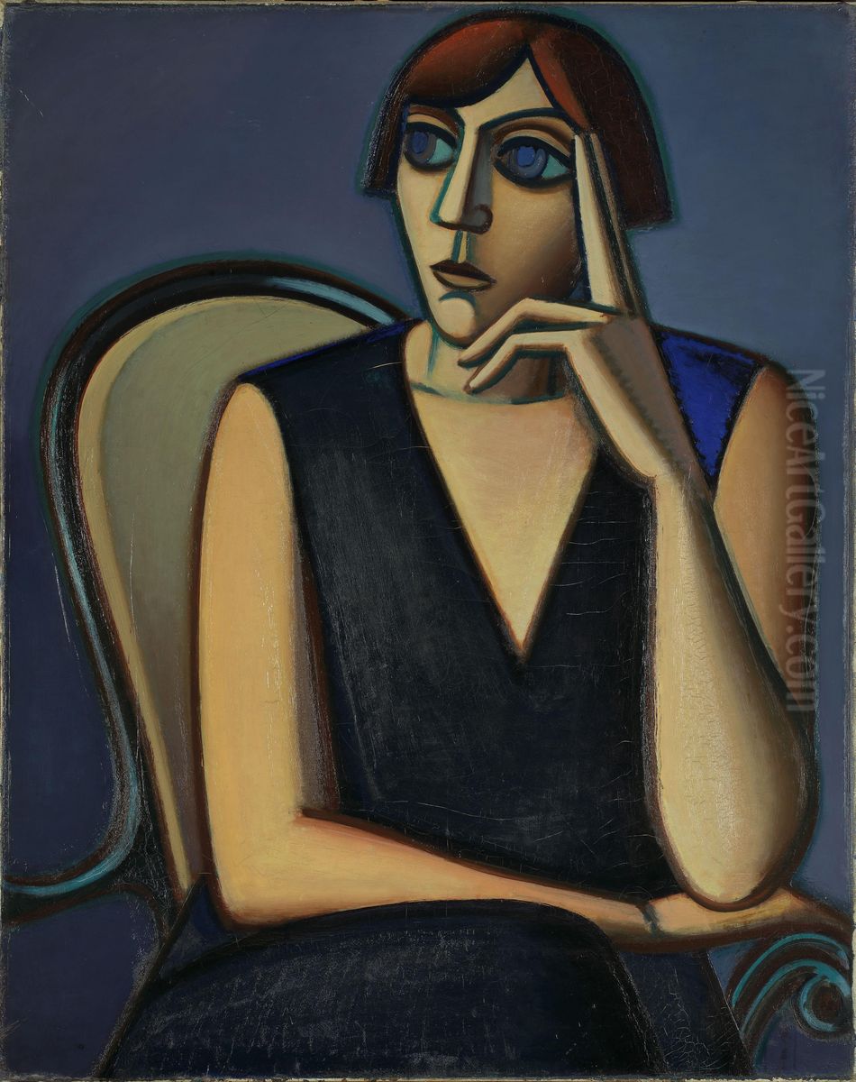 Portrait of Tusnelda Sanders Oil Painting by Vilhelm Lundstrom