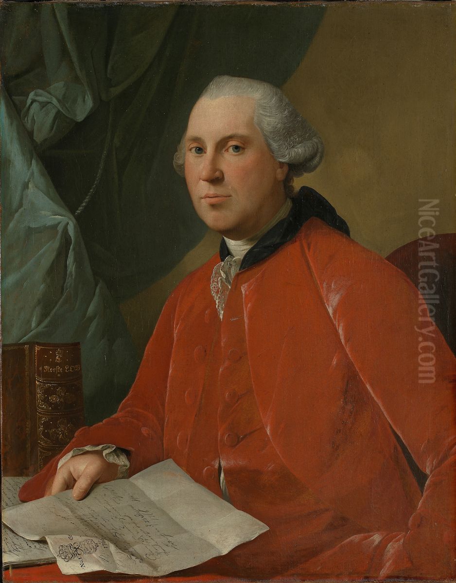 Portrait of Lauritz Christian Steen Oil Painting by Jens Juel
