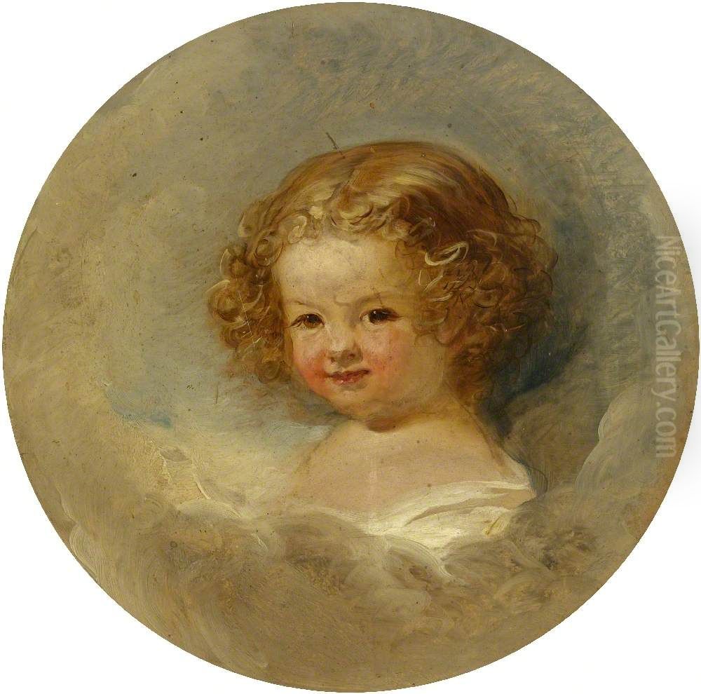 Dorothea Harriet Gibbs (1840-1914), as a Child Oil Painting by John Phillip