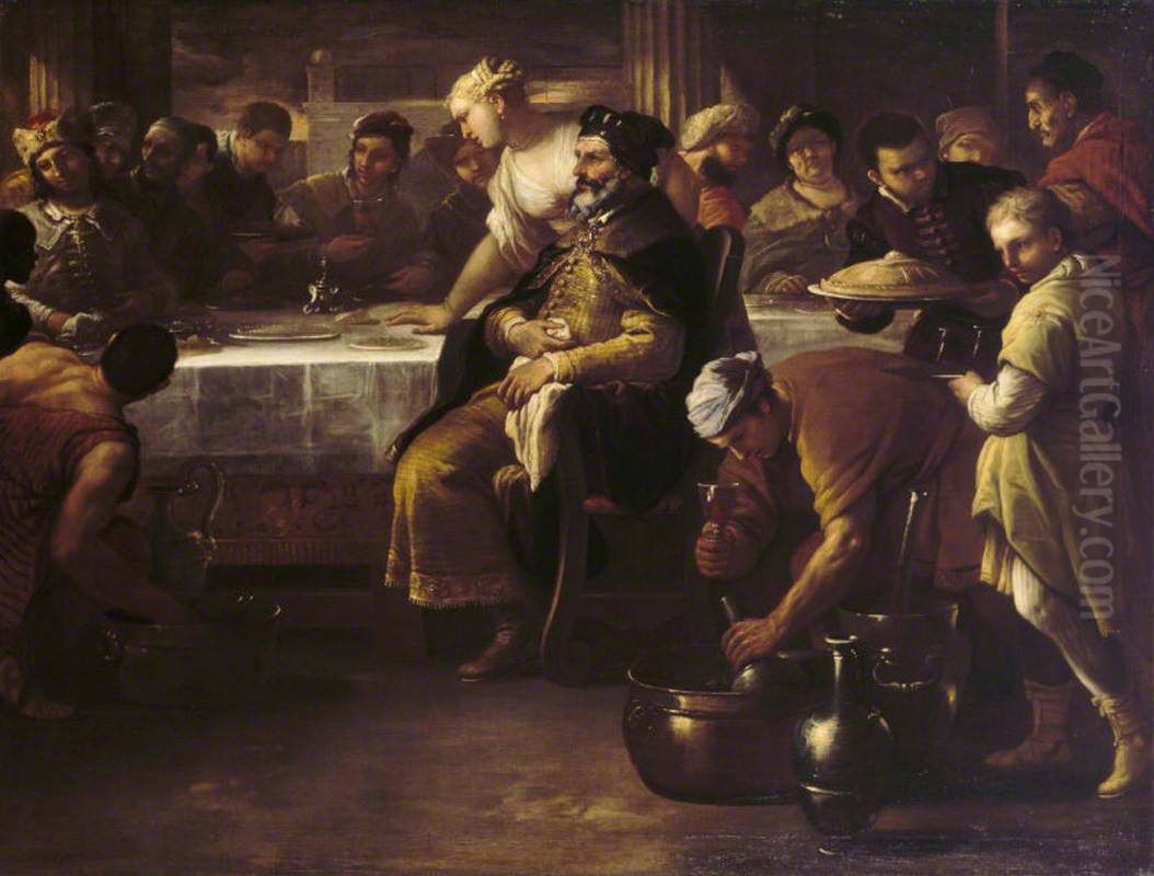 The Fatted Calf Oil Painting by Luca Giordano