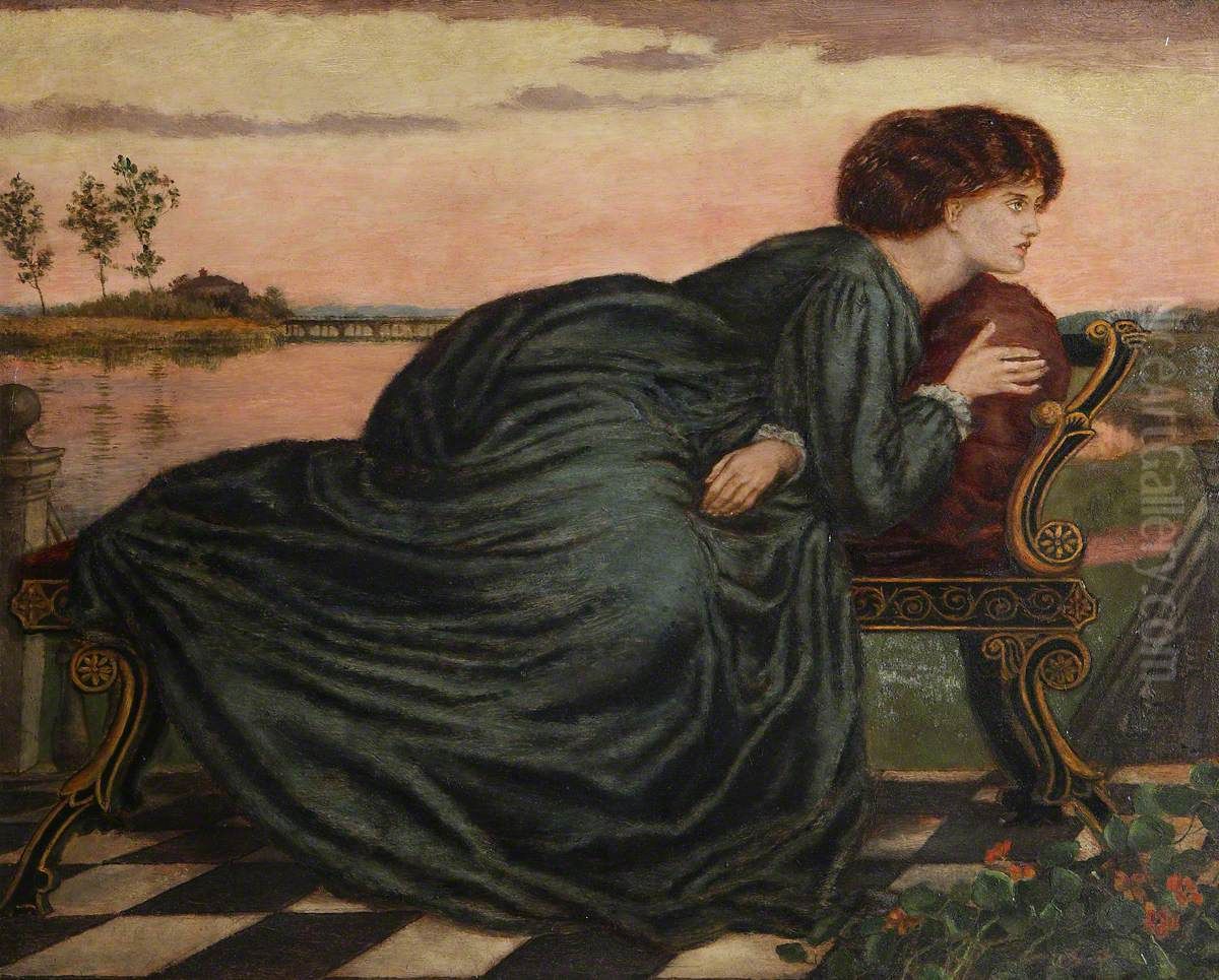 Jane Morris Oil Painting by Henry Treffry Dunn