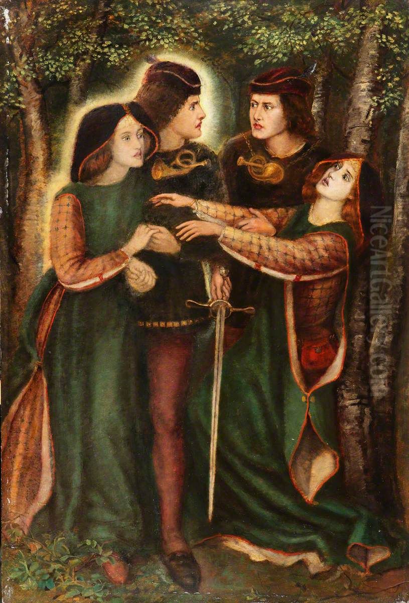 How they met themselves Oil Painting by Henry Treffry Dunn