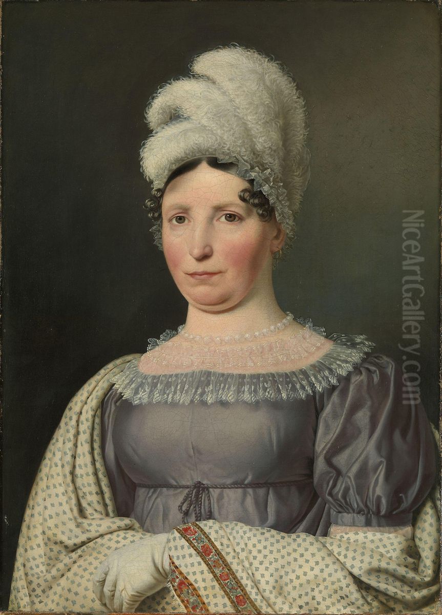 Madam Wolff Oil Painting by Christoffer Wilhelm Eckersberg
