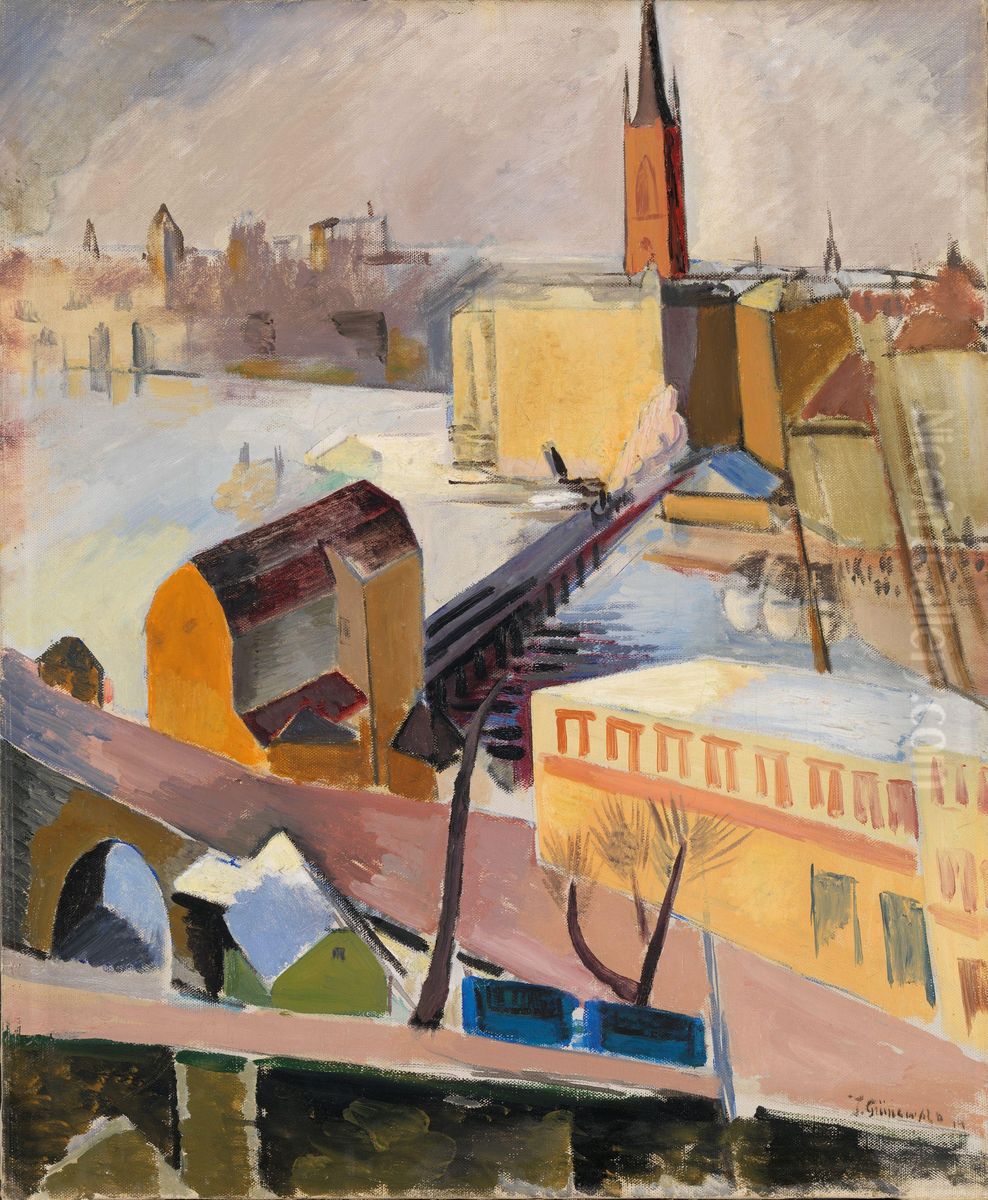 Riddarholmskyrkan Oil Painting by Isaac Grunewald