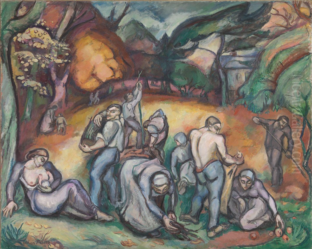 Autumn Work Oil Painting by Othon Friesz