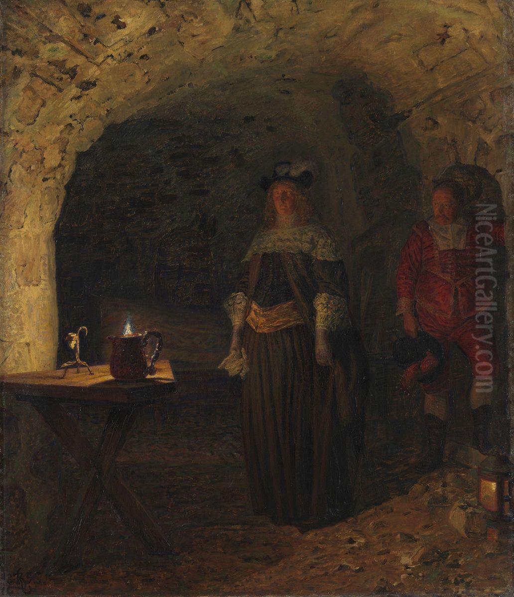Painting Oil Painting by Kristian Zahrtmann