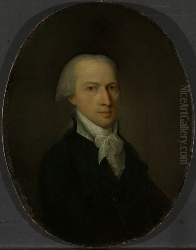 Peter Harboe Frimann Oil Painting by Christian August Lorentzen