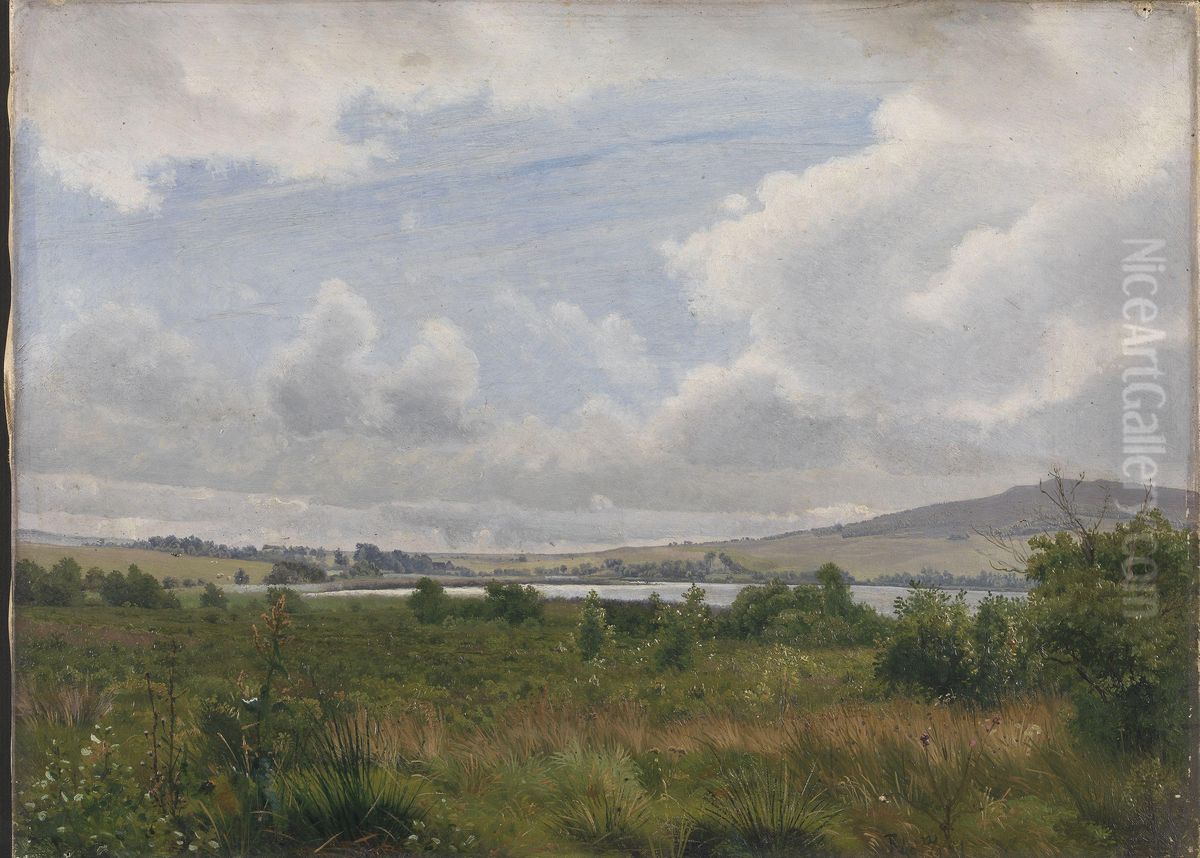 Ved Rye molle Oil Painting by Vilhelm Kyhn