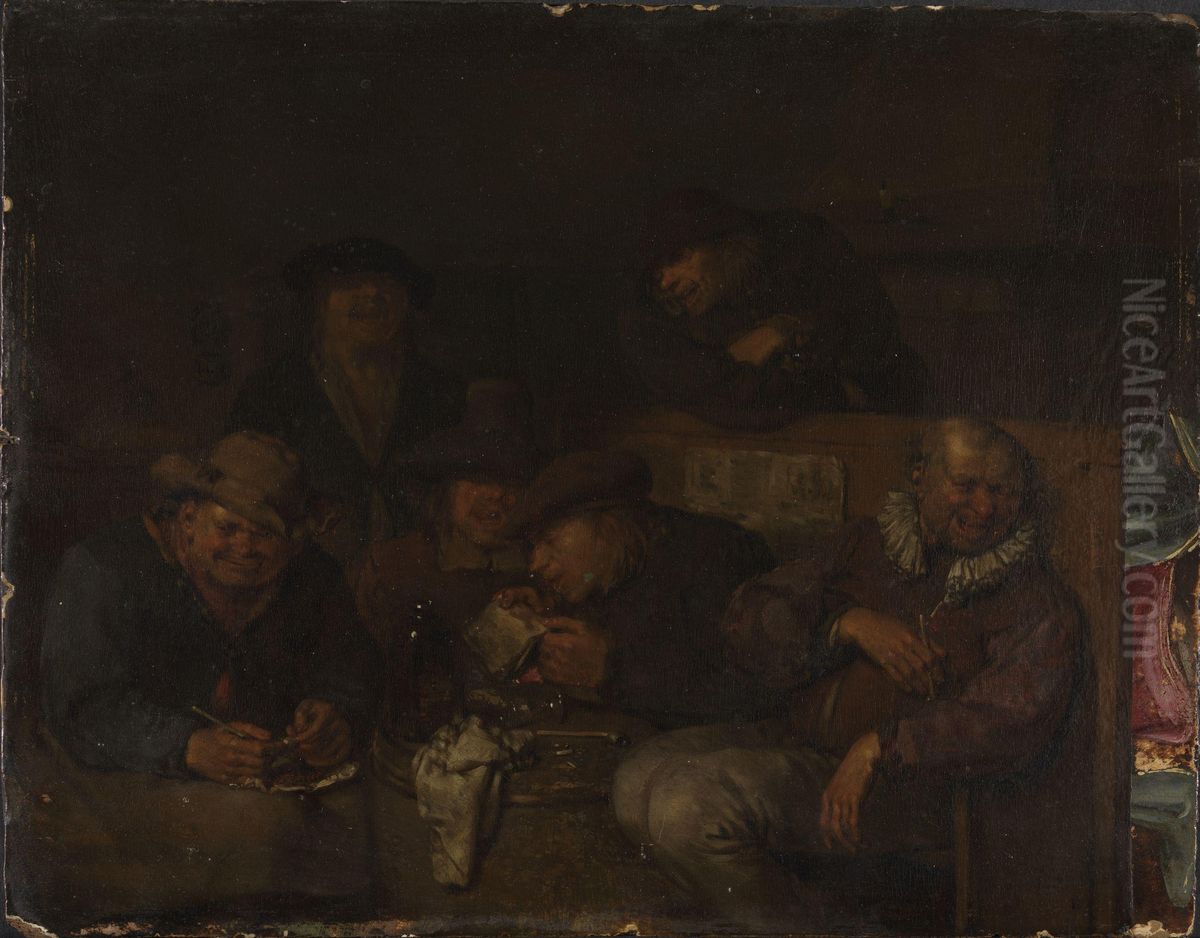 The merry song Oil Painting by Egbert Van Heemskerck