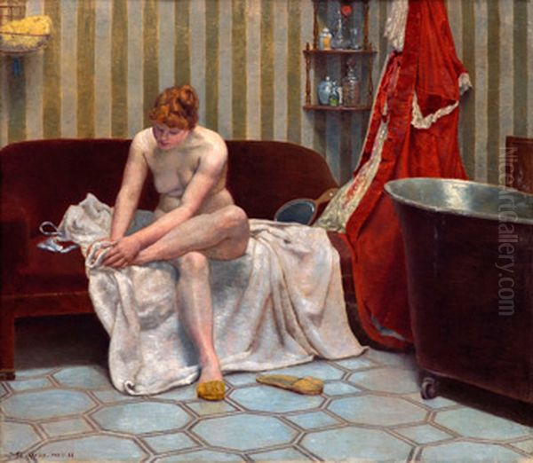 Desnudo Oil Painting by Eduardo Schiaffino