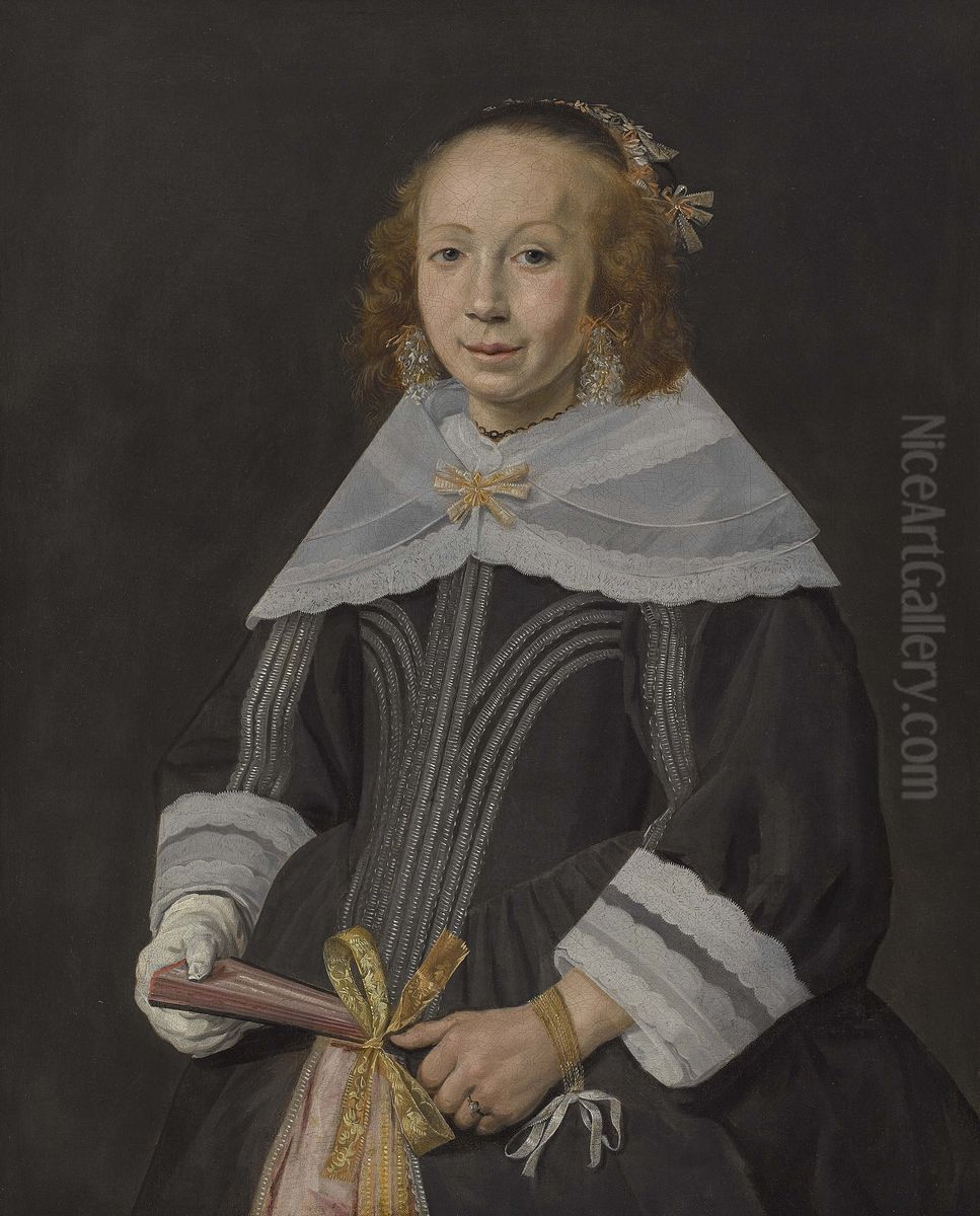 Portrait of an unknown woman Oil Painting by Frans Hals