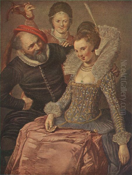 Das lustige Kleeblatt Oil Painting by Frans Hals