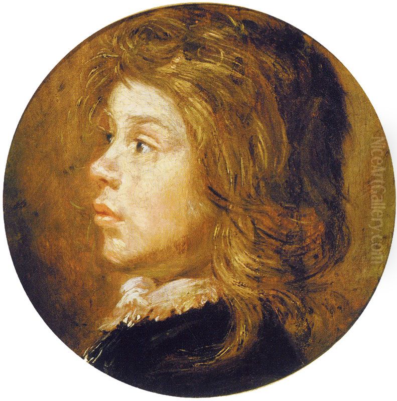 Portrait of a unkown child Oil Painting by Frans Hals