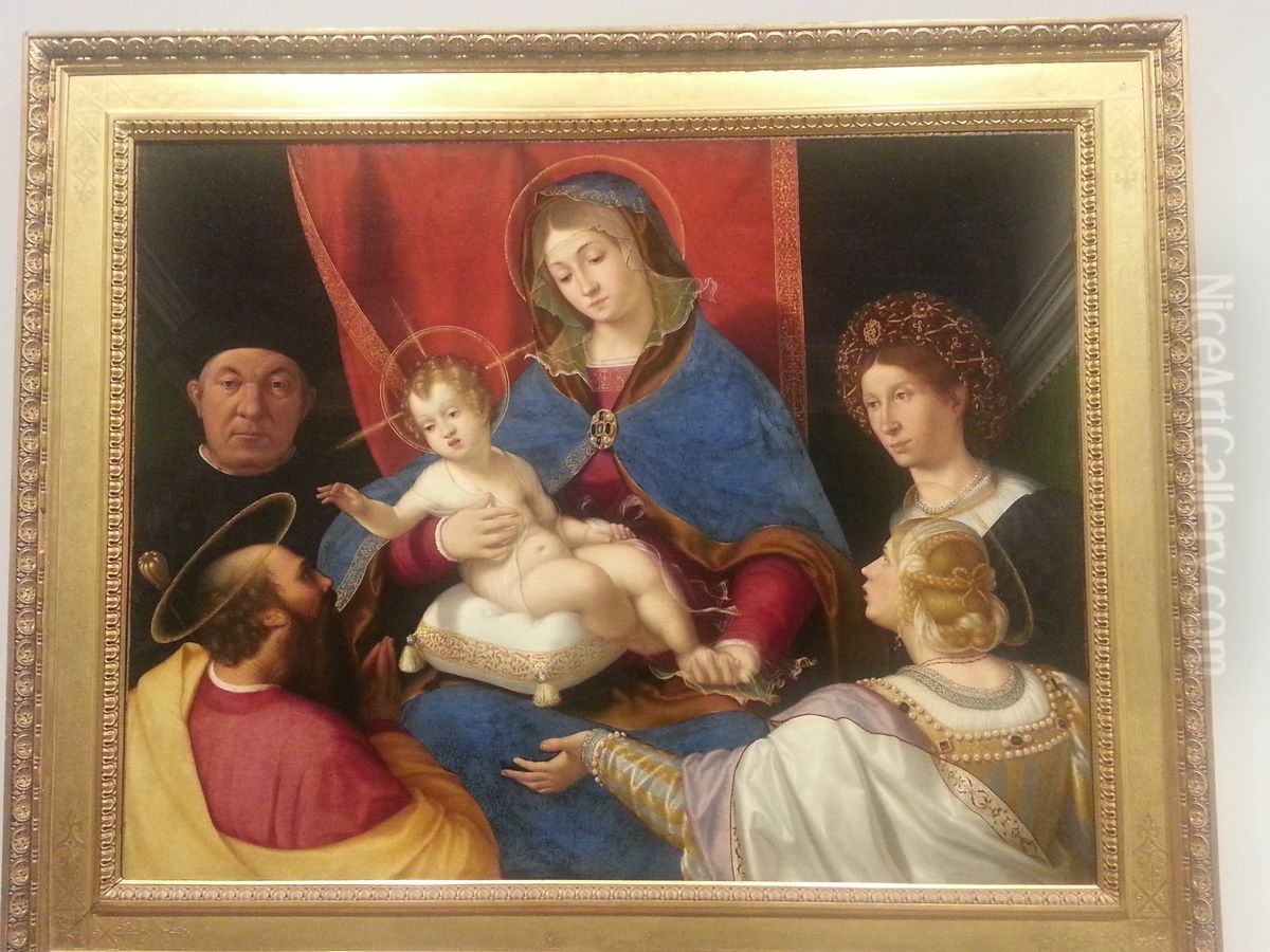Madonna and child Oil Painting by Andrea Previtali