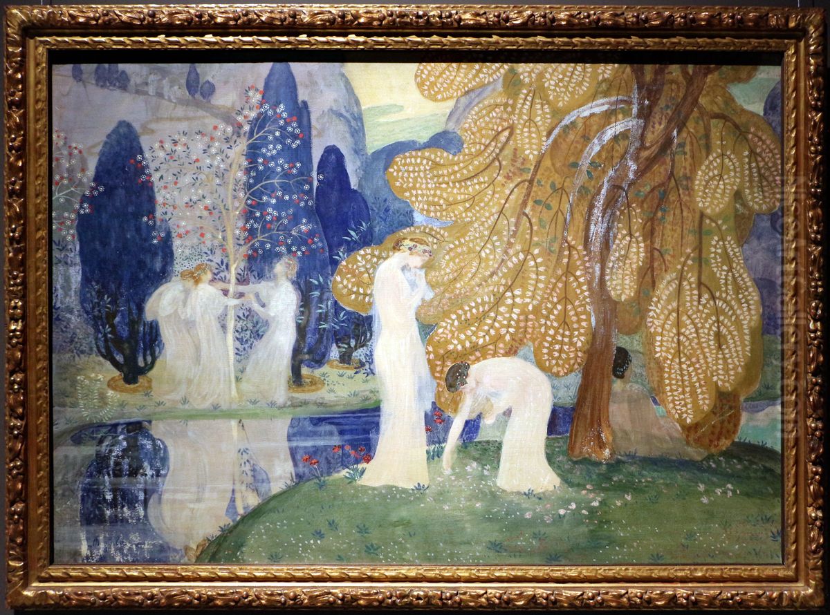Dancing Nymphs Oil Painting by Constant Montald