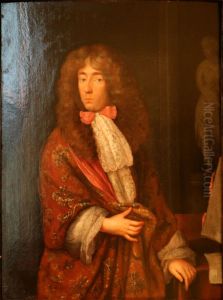 Portrait of a man in costumes of Louis XIV