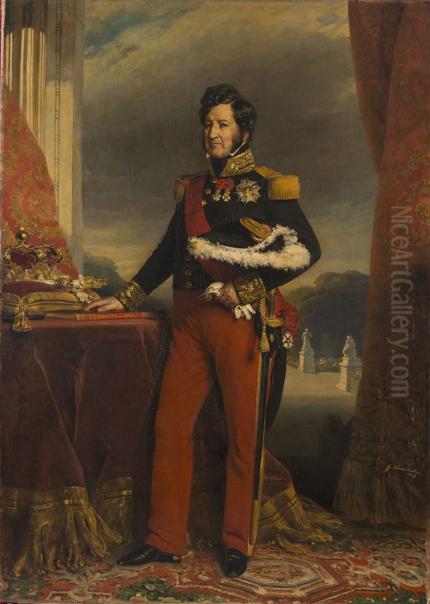 Louis Philippe I in the uniform of the General Officer Oil Painting by Franz Xavier Winterhalter