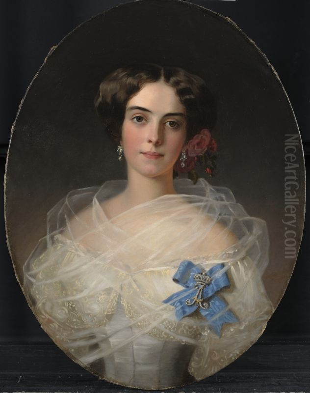 Fille de depute Oil Painting by Franz Xavier Winterhalter