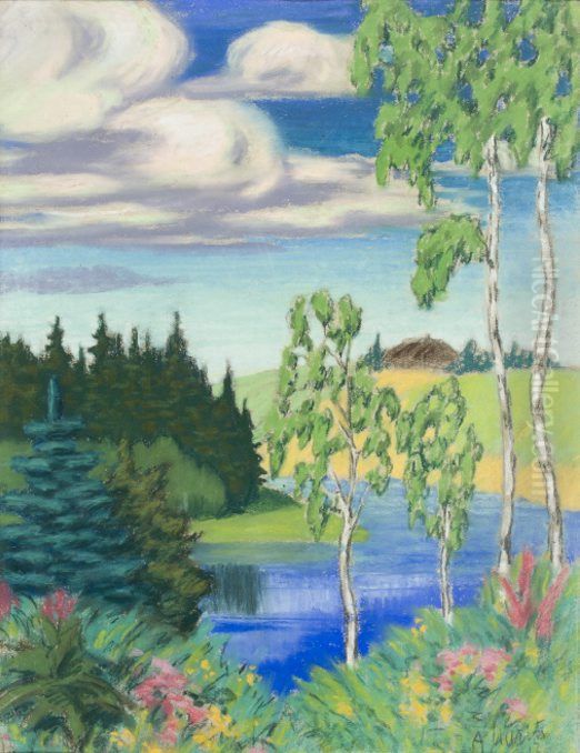 ,,Maastik (kaskedega)