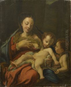 ,,Madonna Kristus - lapse ja ingliga ,,Madonna Kristus - lapse ja ingliga