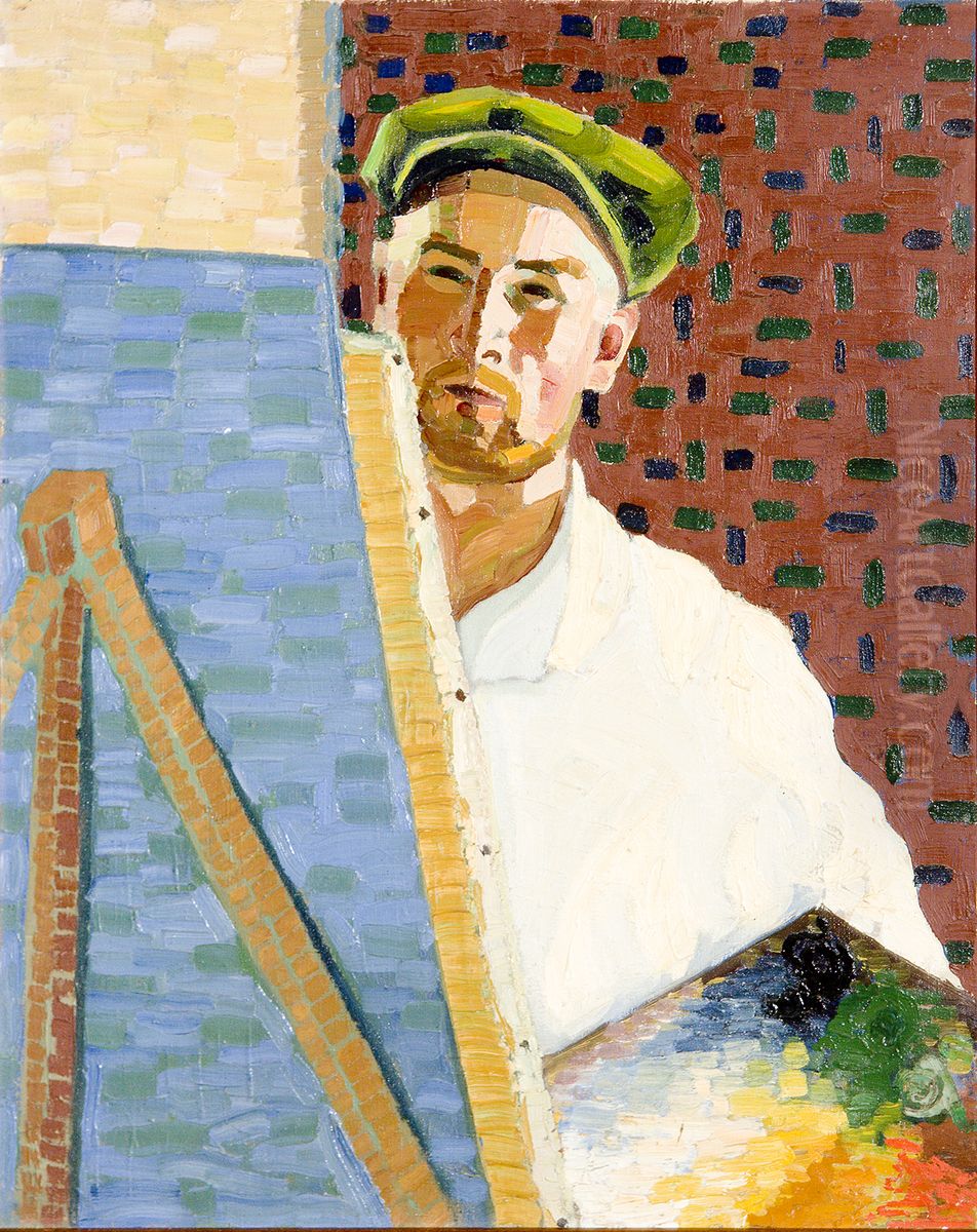 Self-Portrait Oil Painting by Herbert Lukk