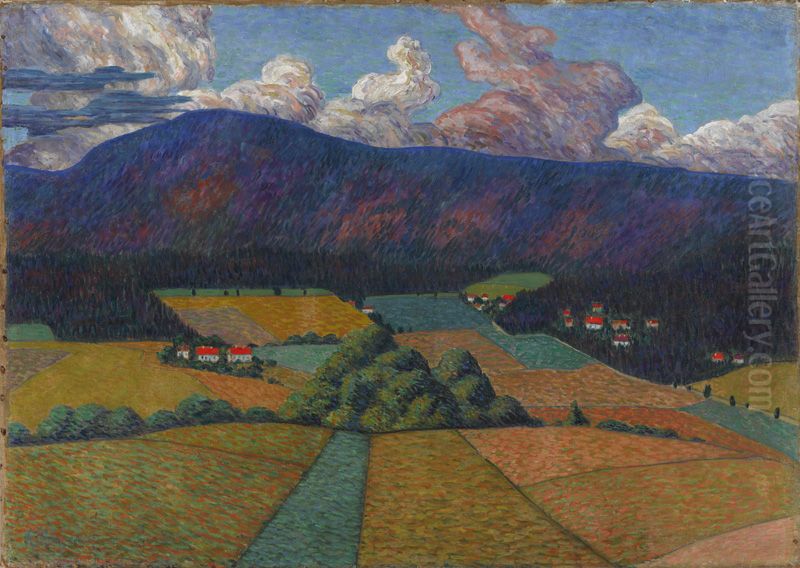Norwegian Landscape Oil Painting by Konrad Magi
