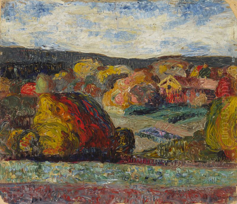 Norwegian Landscape Oil Painting by Konrad Magi