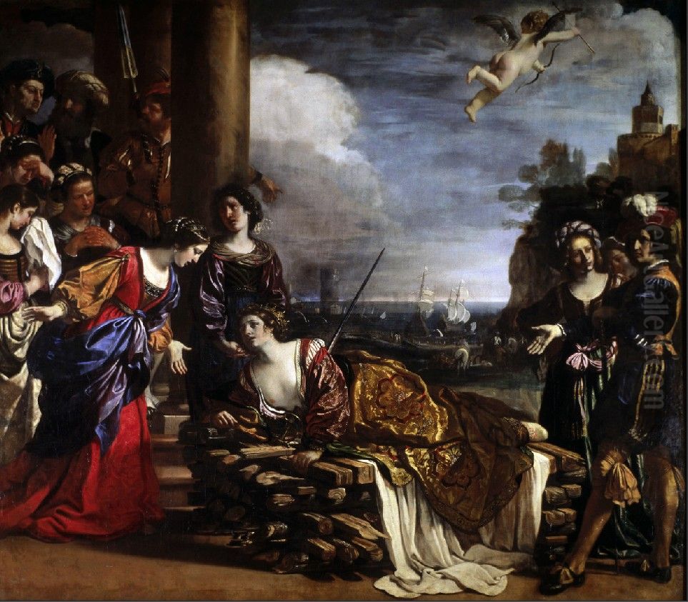 Death of Dido Oil Painting by Giovanni Francesco Barbieri