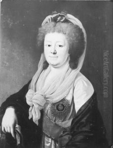 Portrait der Furstin Friederike von Anhalt-Zerbst, der letzten Furstin der Zerbster Linie