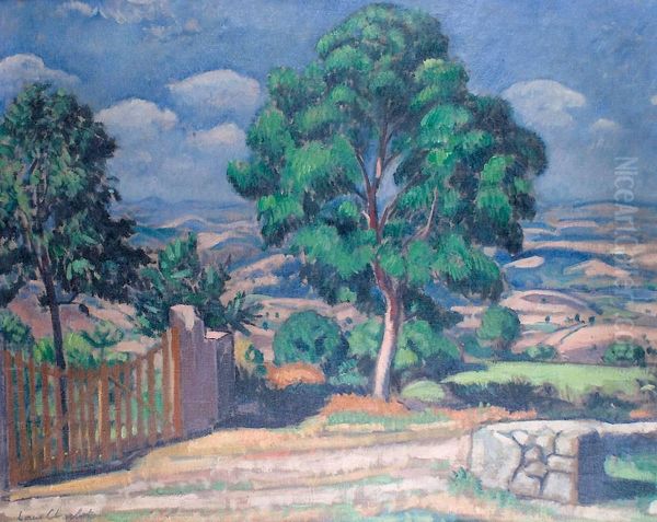 Vue Sur La Vallee Oil Painting by Louis Charlot