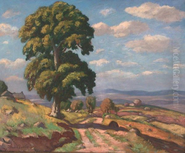 Paisaje Con Camino Oil Painting by Louis Charlot