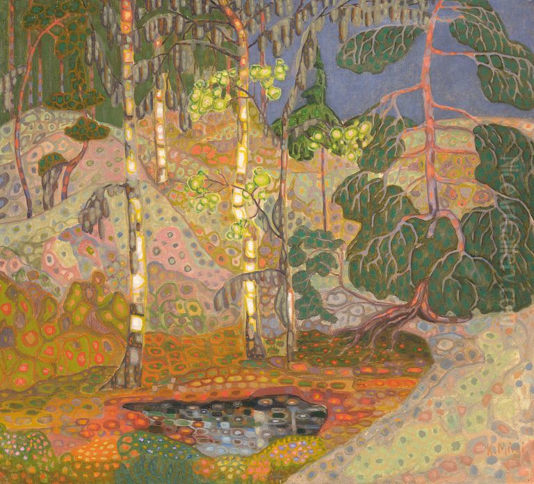 Norwegian Landscape Oil Painting by Konrad Magi