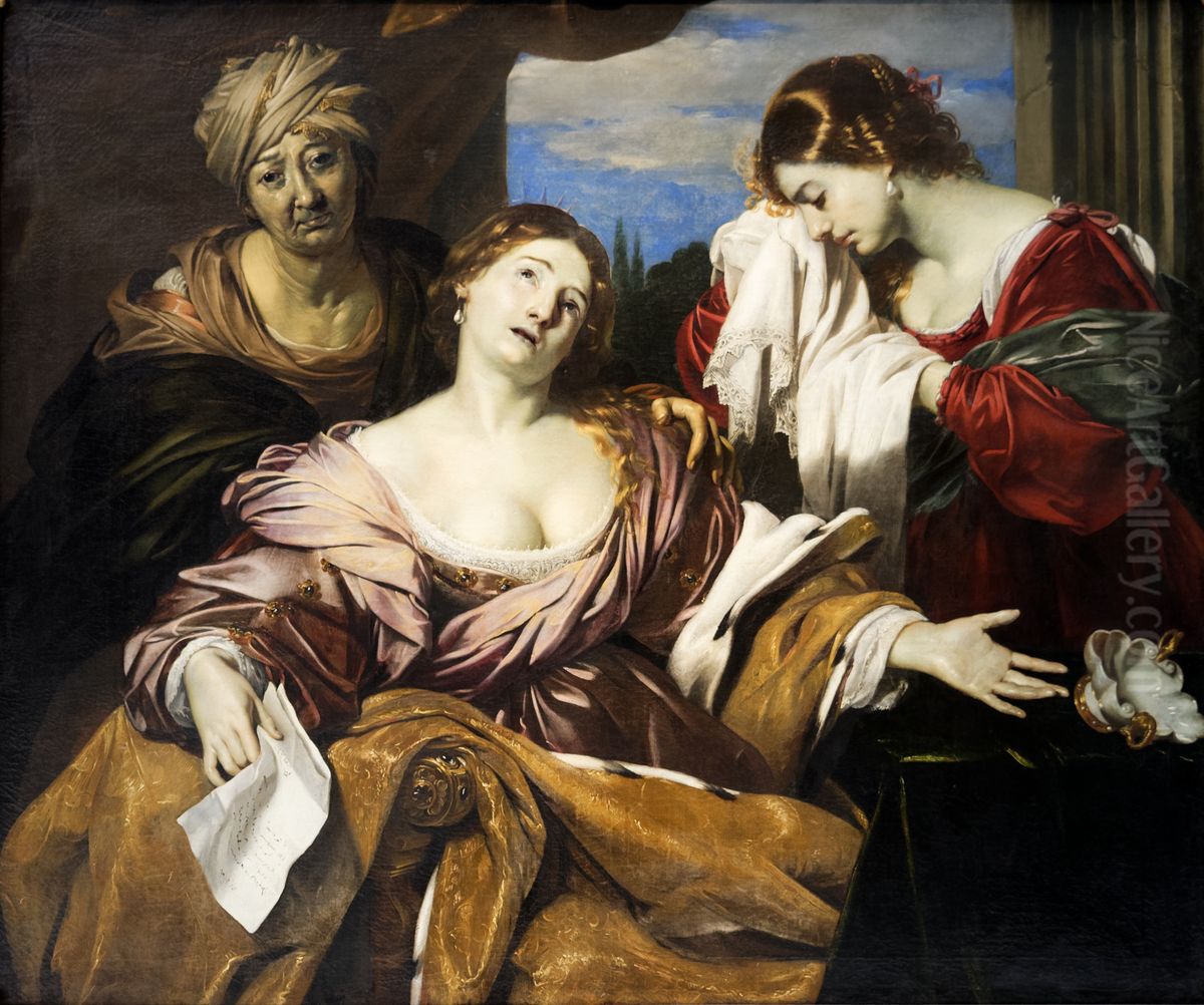 Death of Sophonisba Oil Painting by Nicolas Regnier