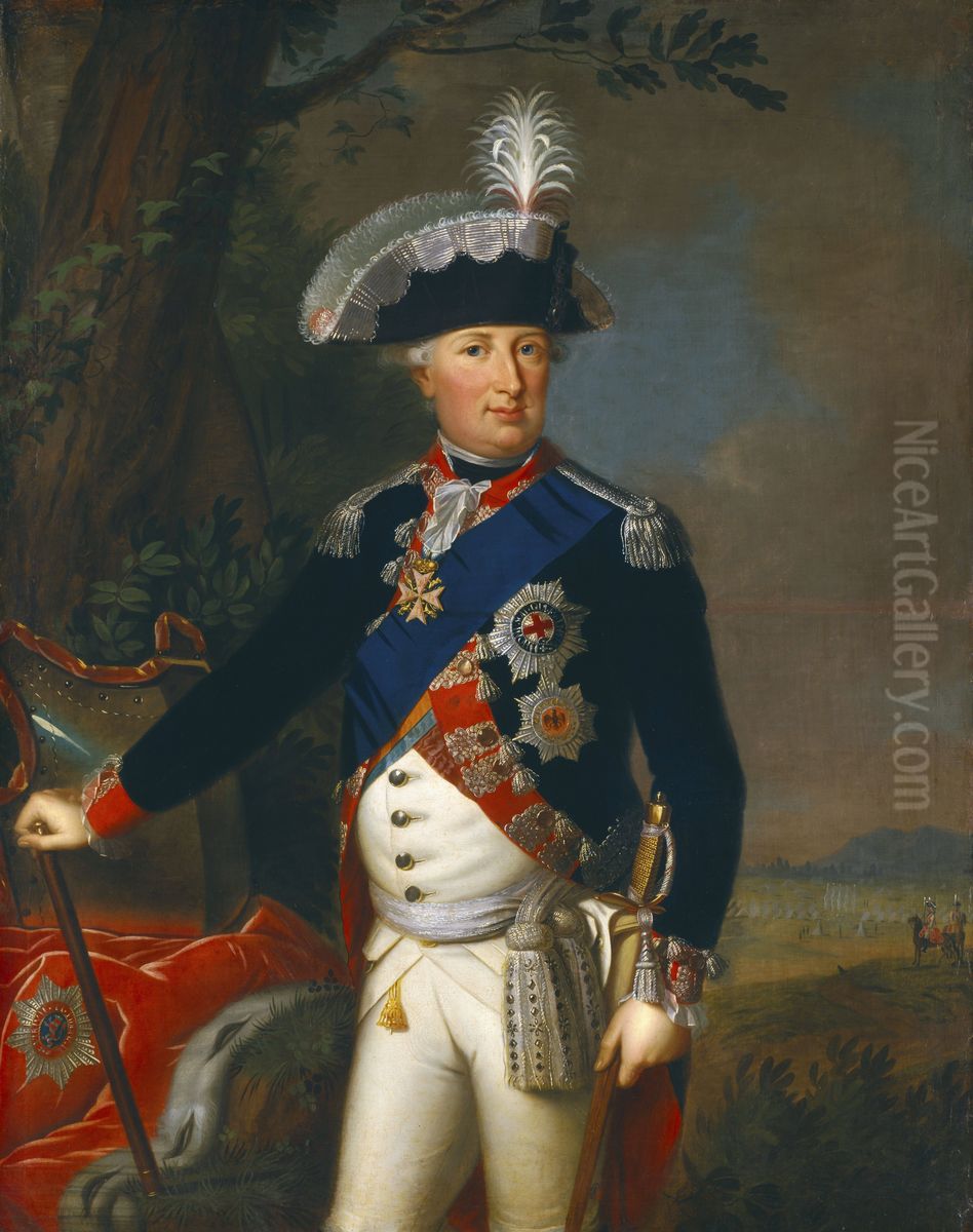 Portrait of Wilhelm IX. Landgraf von Hessel-Kassel Oil Painting by Wilhelm Bottner
