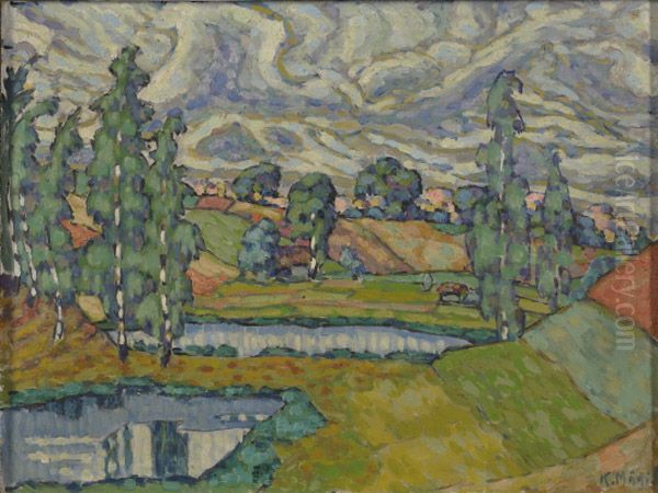 Kasaritsa landscape Oil Painting by Konrad Magi