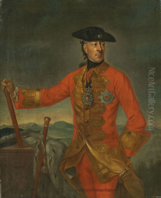 Wilhelm Friedrich Ernst Graf zu Schaumburg-Lippe (1724-1777) Oil Painting by Johann Georg Ziesenis