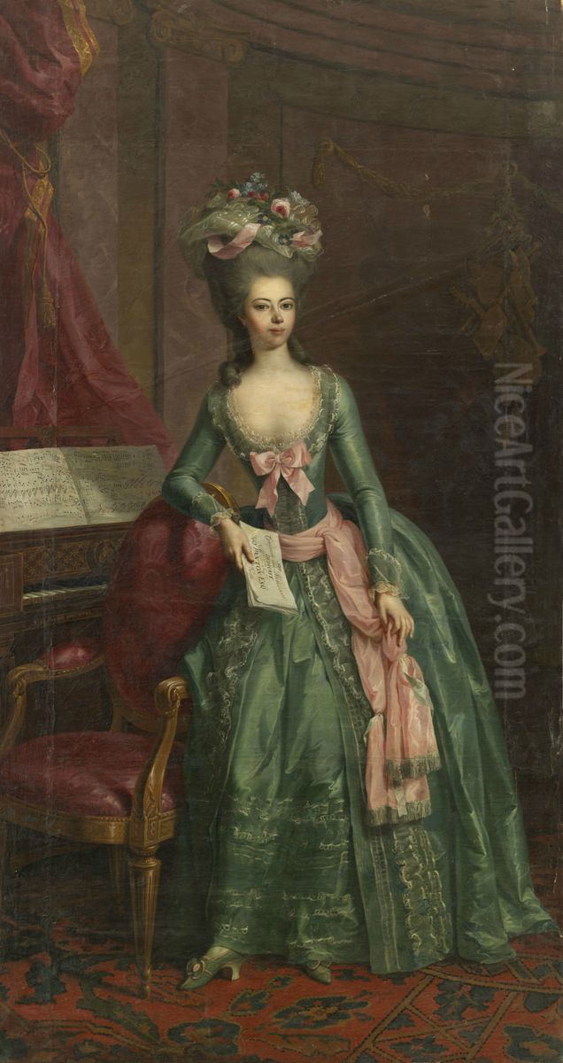 Portrait of Juliane, Furstin zu Schaumburg-Lippe Oil Painting by Johann Heinrich Tischbein