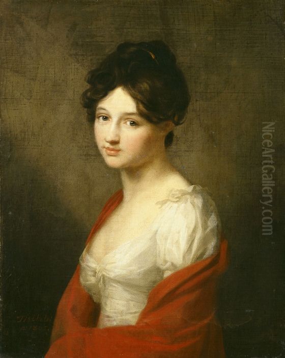 Portrait of Elisabeth Kunze (1787-1867) Oil Painting by Johann Friedrich August Tischbein