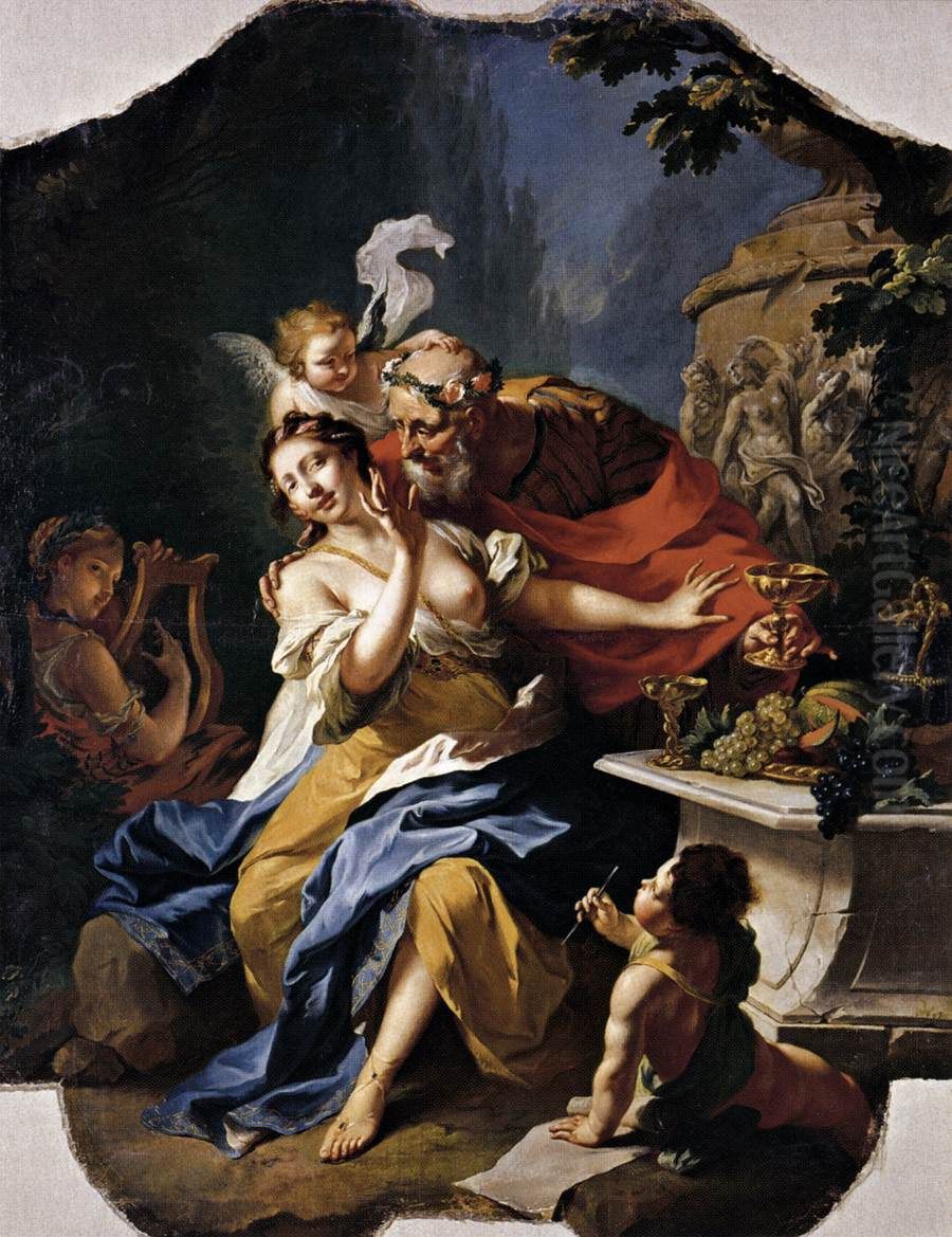 The Mocking of Anacreon Oil Painting by Johann Heinrich Tischbein