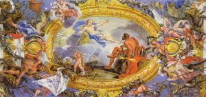 Oil sketch for a ceiling painting in the Landgrave Castle orOrangeriein Kassel