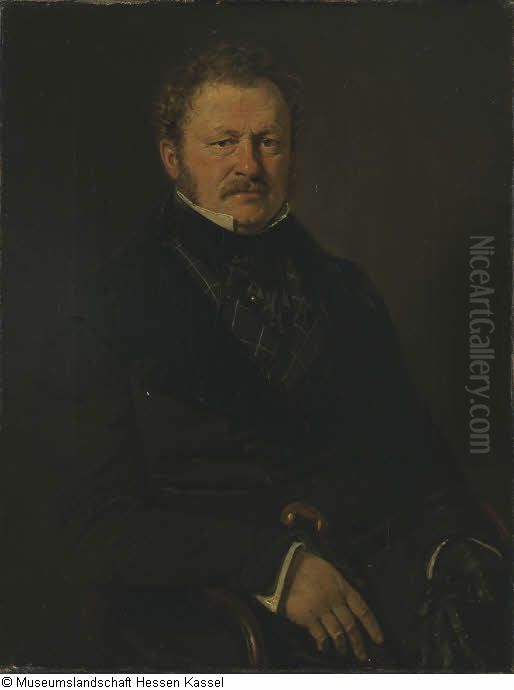 Portrait of Prince Ernst von Hessen-Philippsthal-Barchfeld Oil Painting by Christian Albrecht Jensen