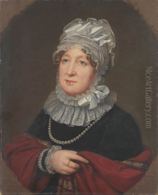 Portrait of Wilhelmine Caroline von Hessen-Kassel Oil Painting by August von der Embde