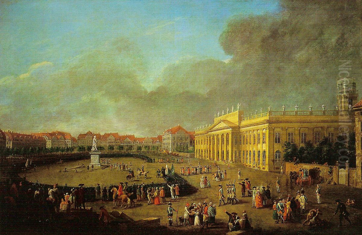 Dedication ceremony for the Monument to Landgraf Friedrichs II. Oil Painting by Johann Heinrich Tischbein